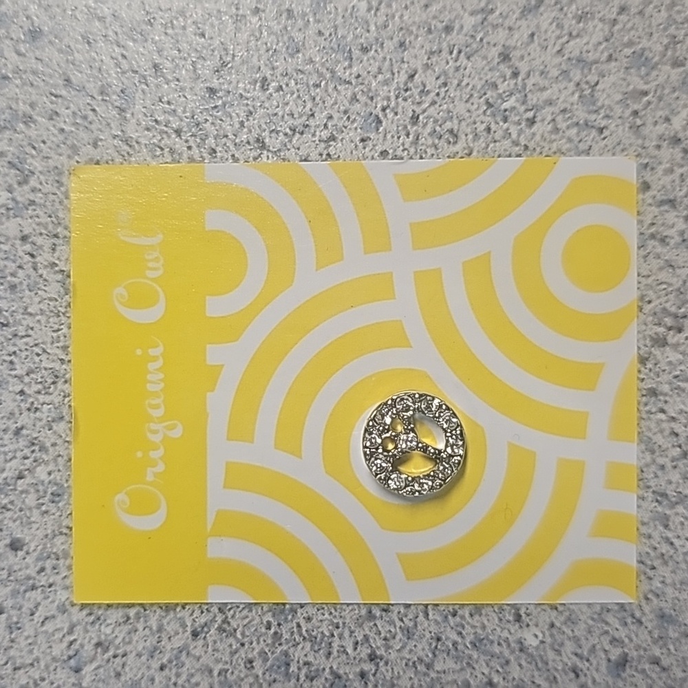 Origami Owl Peace Symbol Charm